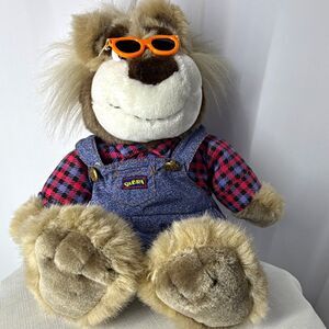 Vintage 1997 Tyco Real Talkin' Bubba Bear Plush 17", Non-Working / Parts/Display